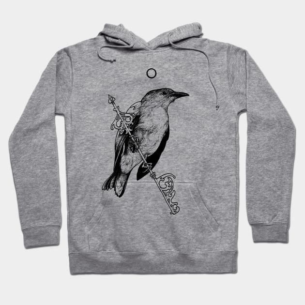 Bird-Key Hoodie by rottenfantom